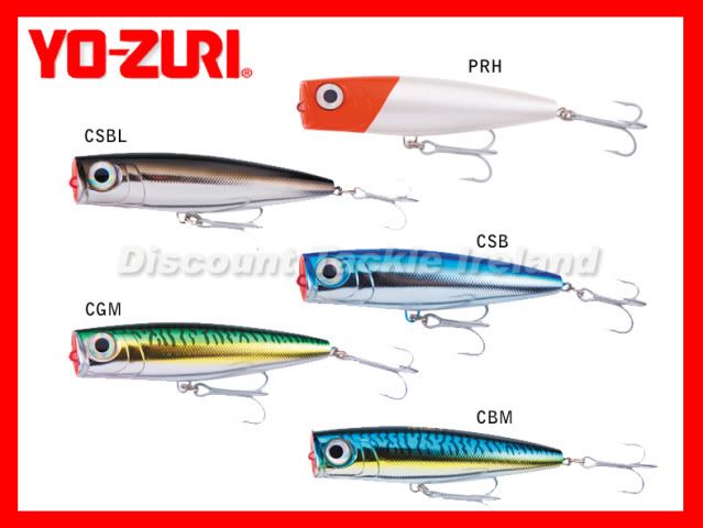 Yo Zuri Hydro Popper 12cm Bass Pike Lure Choose Colour