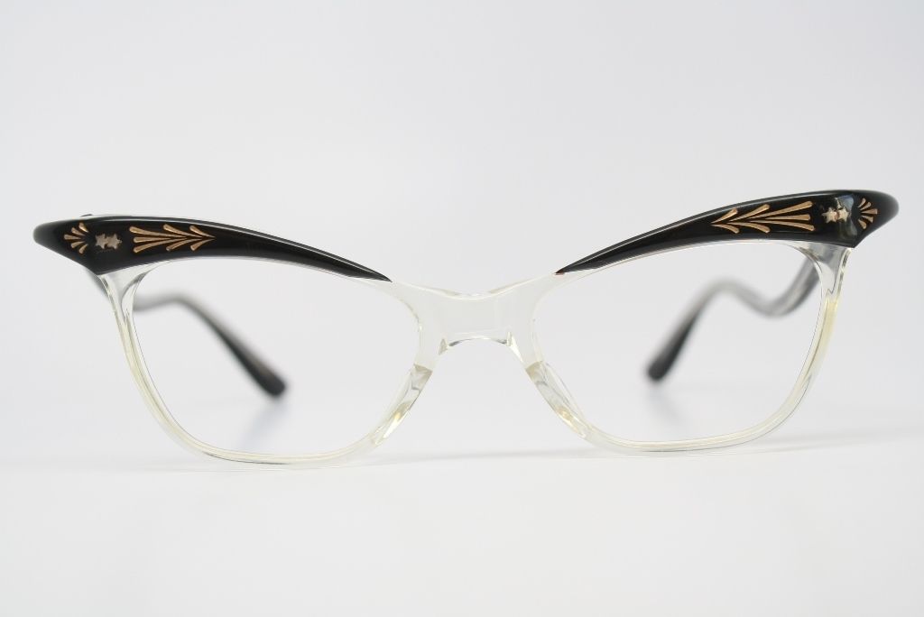 Cat Eye Eyeglasses Vintage Pointy Cat Eye Glasses Retro 1950S