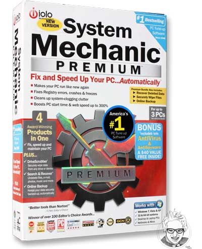 Iolo System Mechanic Premium 3 Pcs New Version 4 Products in One Fix