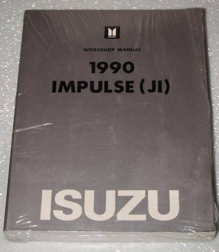 1990 Isuzu Impulse Factory Service Manual XS Coupe New Dealer Shop