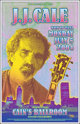 Cale in Tulsa 2004 Original Signed Concert Poster
