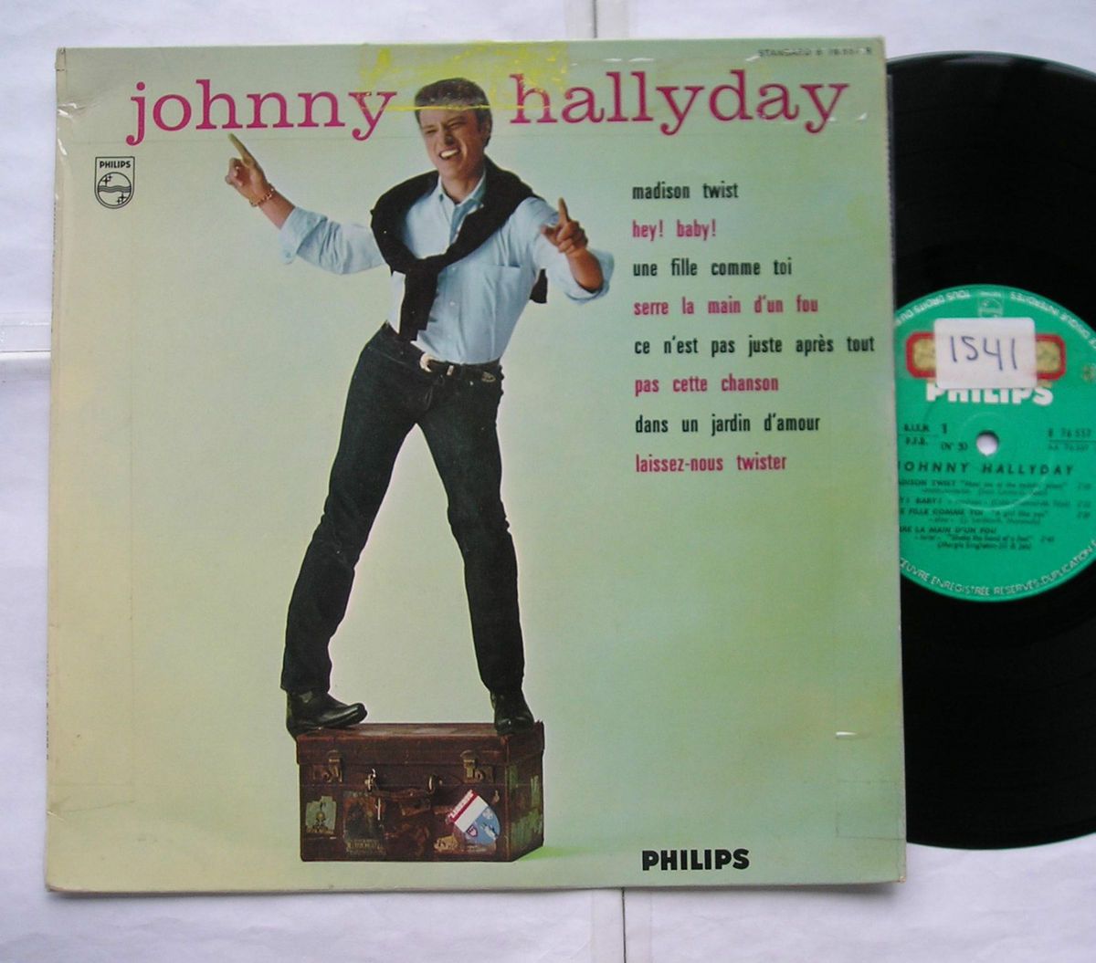 Johnny Hallyday Madison Twist No 3 Orig French France '62 Philips LP 25cm 10"  