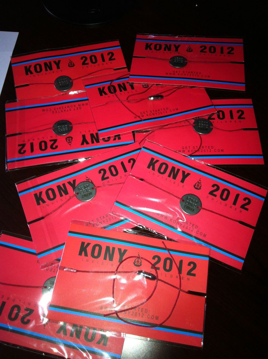 KONY 2012 Bracelet SOLD OUT EVERYWHERE Wristband & Tshirt & Bracelets