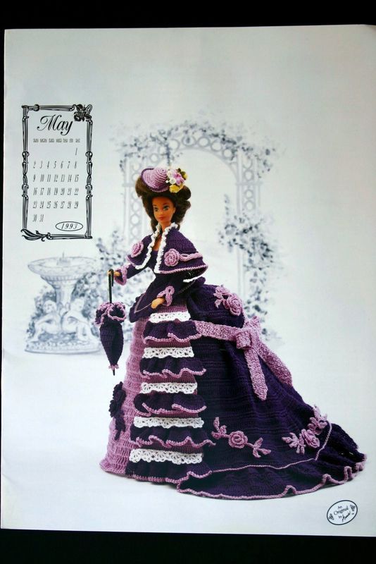 Annies Calendar Barbie Doll Crochet Pattern May 1993