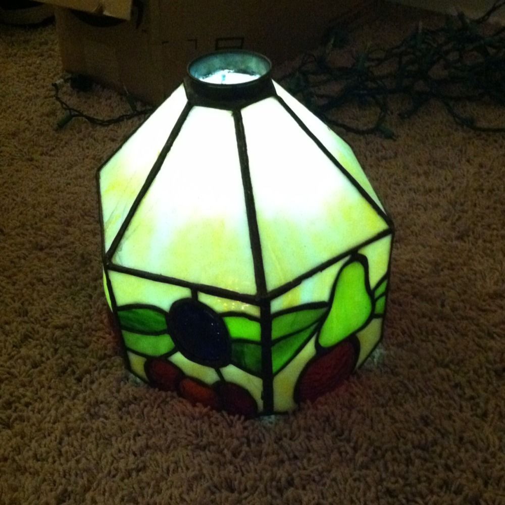 Vintage Tiffany Style Stained Glass Lamp Shade