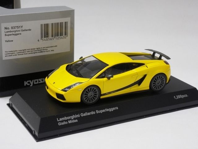 Lamborghini Gallardo Superleggera Kyosho Model 1 43 03751Y