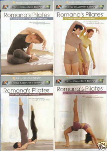 Romanas Pilates Mat Workout Fat Burning New 4 DVD Set