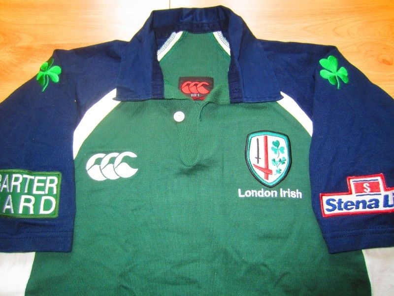 LONDON IRISH Canterbury VINTAGE Rugby 2003 2004 PLAYER ISSUE Shirt NEW