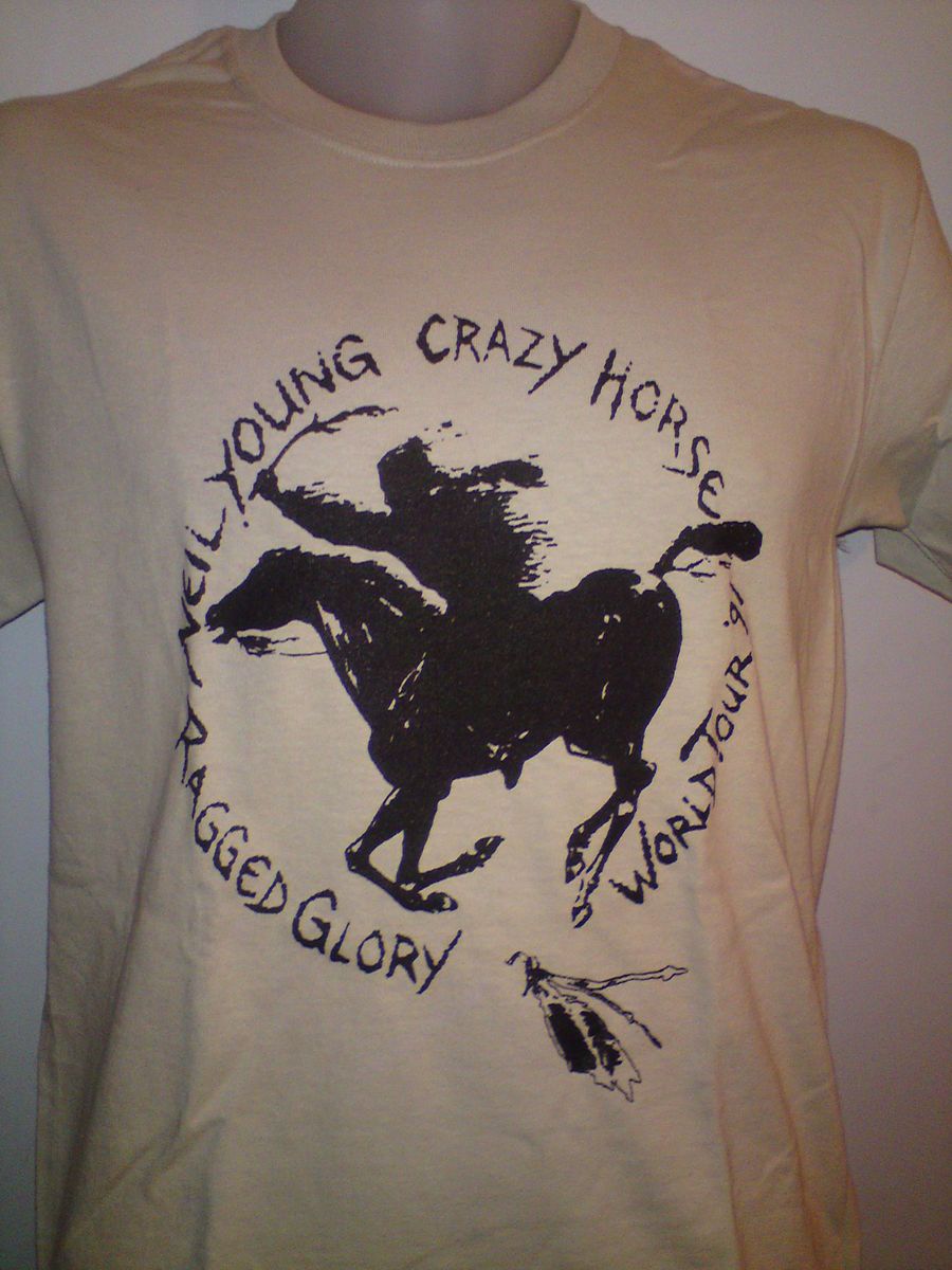 Neil Young Ragged Glory Tour Tshirt Crazy Horse Harvest Zuma All Sizes