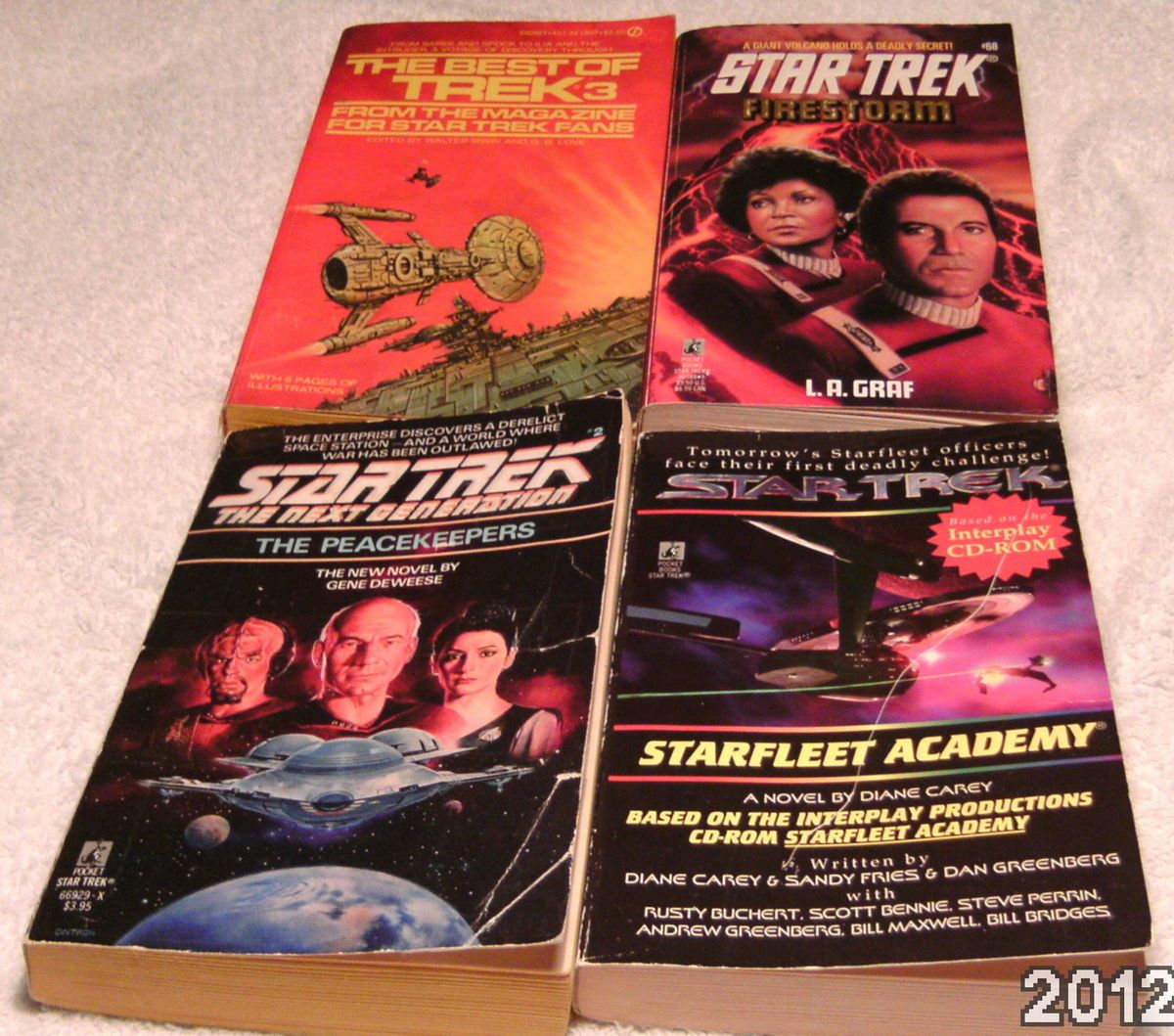 Mixed Lot of 4 Star Trek Books Paperback