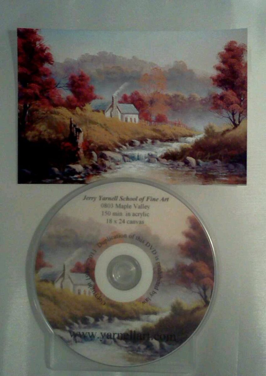 Jerry Yarnell TV DVD Maple Valley Beginner Acrylic Painting Video