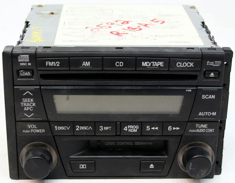 2002 2003 2004 MAZDA TRIBUTE FACTORY STEREO 6 DISC CHANGER CD PLAYER