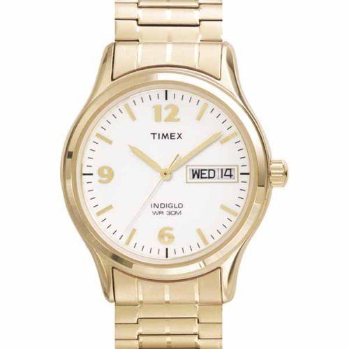 Timex Mens Classic Gold Tone Expansion Band Stainless Steel Bracelet
