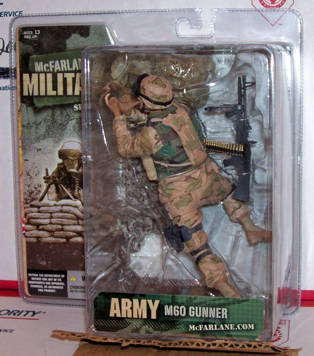 McFarlane Military Army M60 Gunner Figure VHTF