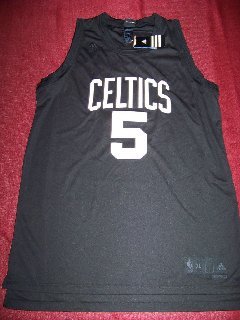 Adidas Mens Boston Celtics #5 Kevin Garnett Nickname Jersey Big