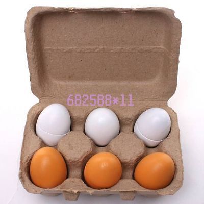 eggs 670053 Playing Kitchen Food Cooking Wooden Eggs Children Kid Toy