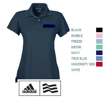 ADIDAS GOLF Ladies Size S 2XL CLIMACOOL Mesh Textured Dri fit Polo