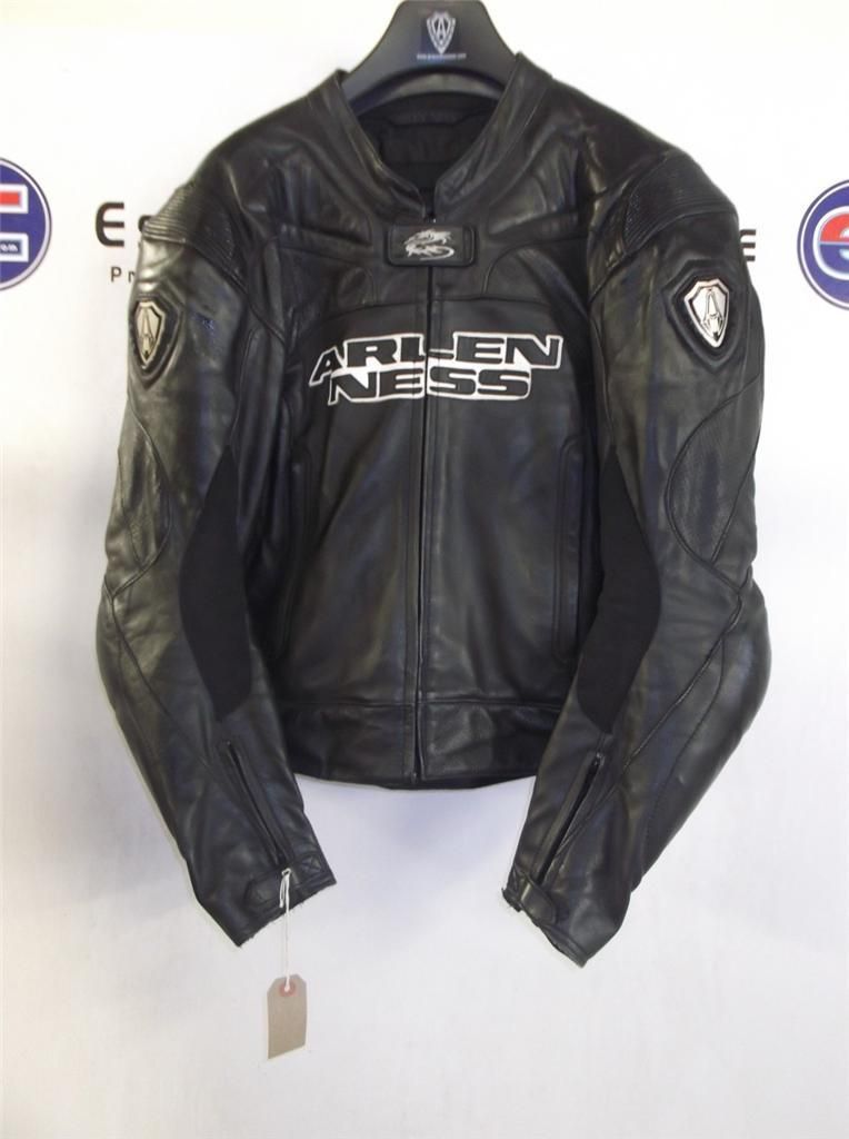 Arlen Ness 3177 Leather Motorcycle Cruiser Naked Retro Touring Jacket