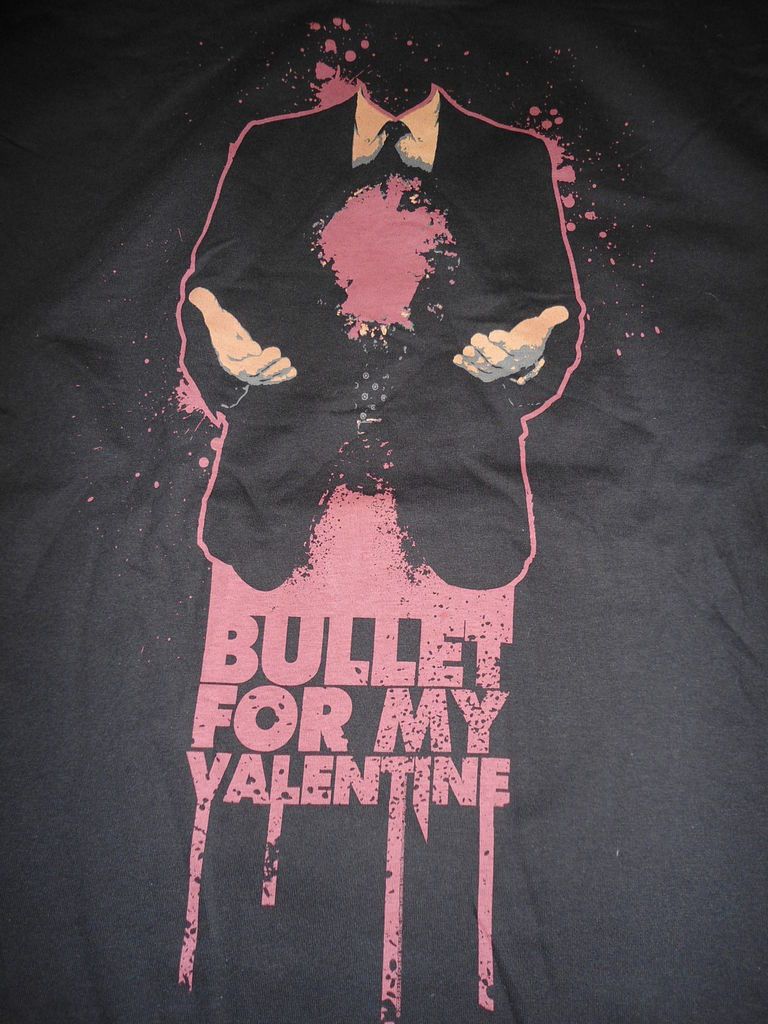 BULLET FOR MY VALENTINE Big Gun Headless T Shirt **NEW tour concert