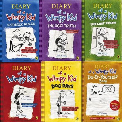 Diary of a Wimpy Kid Collection 6 Books Set Pack by Jeff Kinney