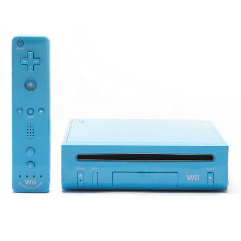EDITION BLUE *** Nintendo Wii Console w/ Motion plus FREE SHIP IN US