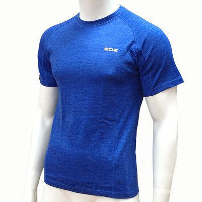 EDZ Merino Wool T Shirt / base layer mens blue 200g