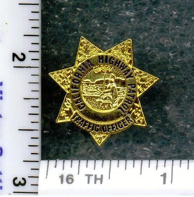 California Highway Patrol Traffic Officer Tie Tac / Lapel Pin mini