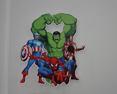 AVENGERS CUPCAKE FOOD DESERT CAKE BORDER DECORATION RINGS TOPPERS NEW