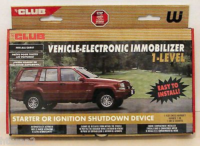Club Vehicle Electronic IMMOBILIZER Easy to Install Car/Auto Activated
