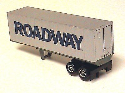 Tyco Slot Car US 1 Trucking Road Way Freight Trailer