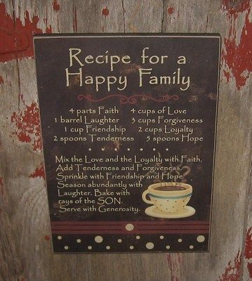 Wood Plaque/Box Sign*Family Recipe*Coffee Cup*Gift 4 Friend/Sister/Mom