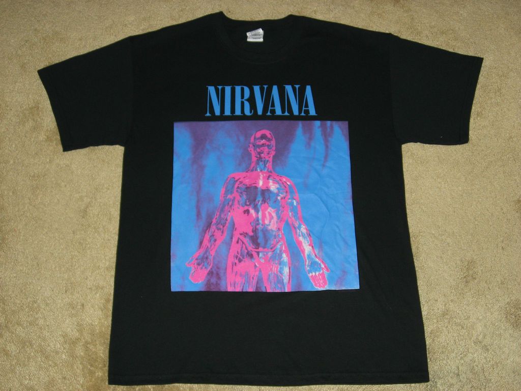 Nirvana Sliver S, M, L XL, 2XL Black T Shirt
