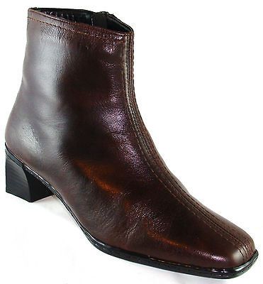 Rieker Antistress Carola Brown Ankle Shearling Lined Boots 7/37 10/41