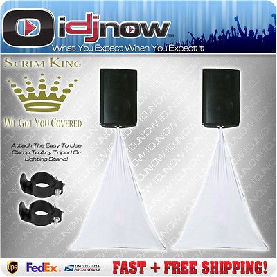 Scrim King SS SPK W Single Sided White Scrim w SS CLP01 Clamps SSSPKW