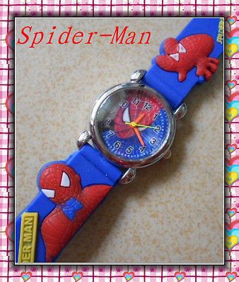 Newly listed Fashion Stylish Child Boy Cartoon Spider Man Quartz Wrist