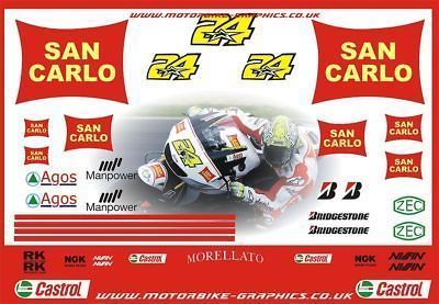 Moto GP 2009 San Carlo Gressini Elias Decals Graphics