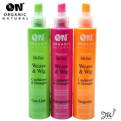 ON Organic Natural Oil Free Weave & Wig Conditioner & Detangler 8 fl