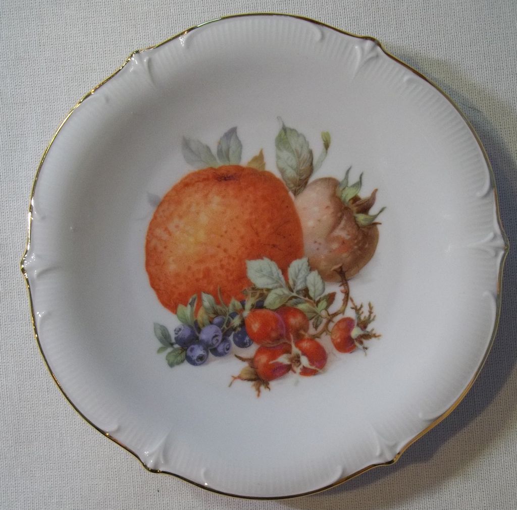 Beautiful Schumann Arzberg Germany Porcelain Plate   Fruit
