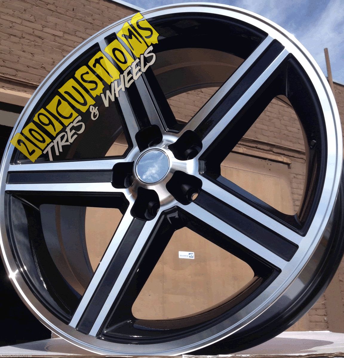 24 24 inch Black IROC Wheels Rims Tires 5x115 Charger Magnum