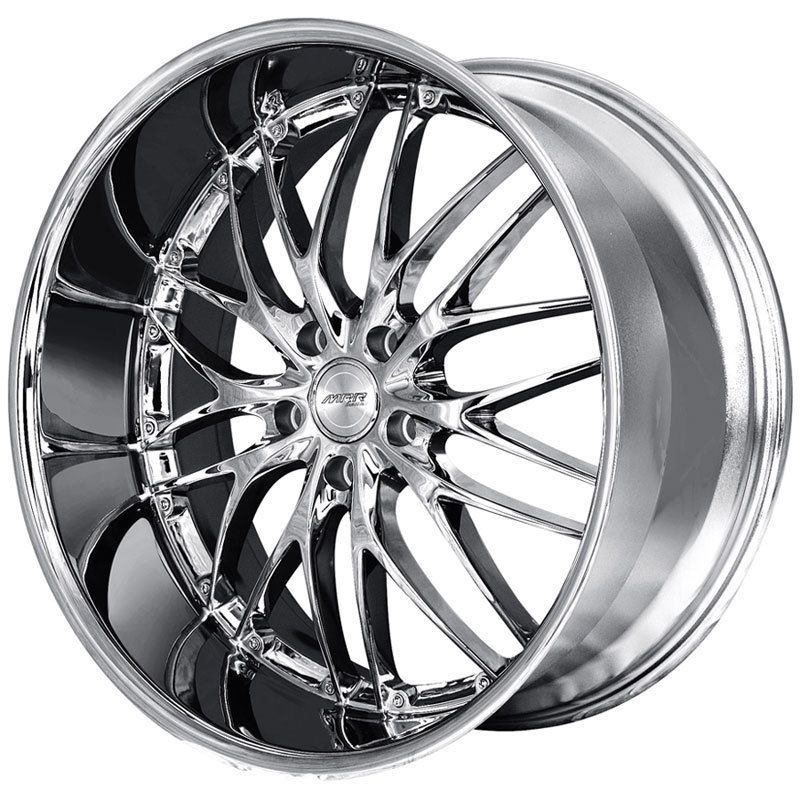 MRR GT1 22x9 0 5x120 20 Hyper Silver Chrome Rims Wheels