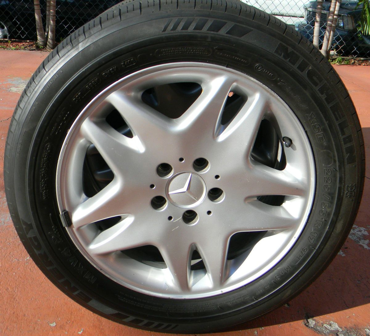 Benz CL500 00 06 Factory Stock Rims Wheels Michelin Tires 18 4