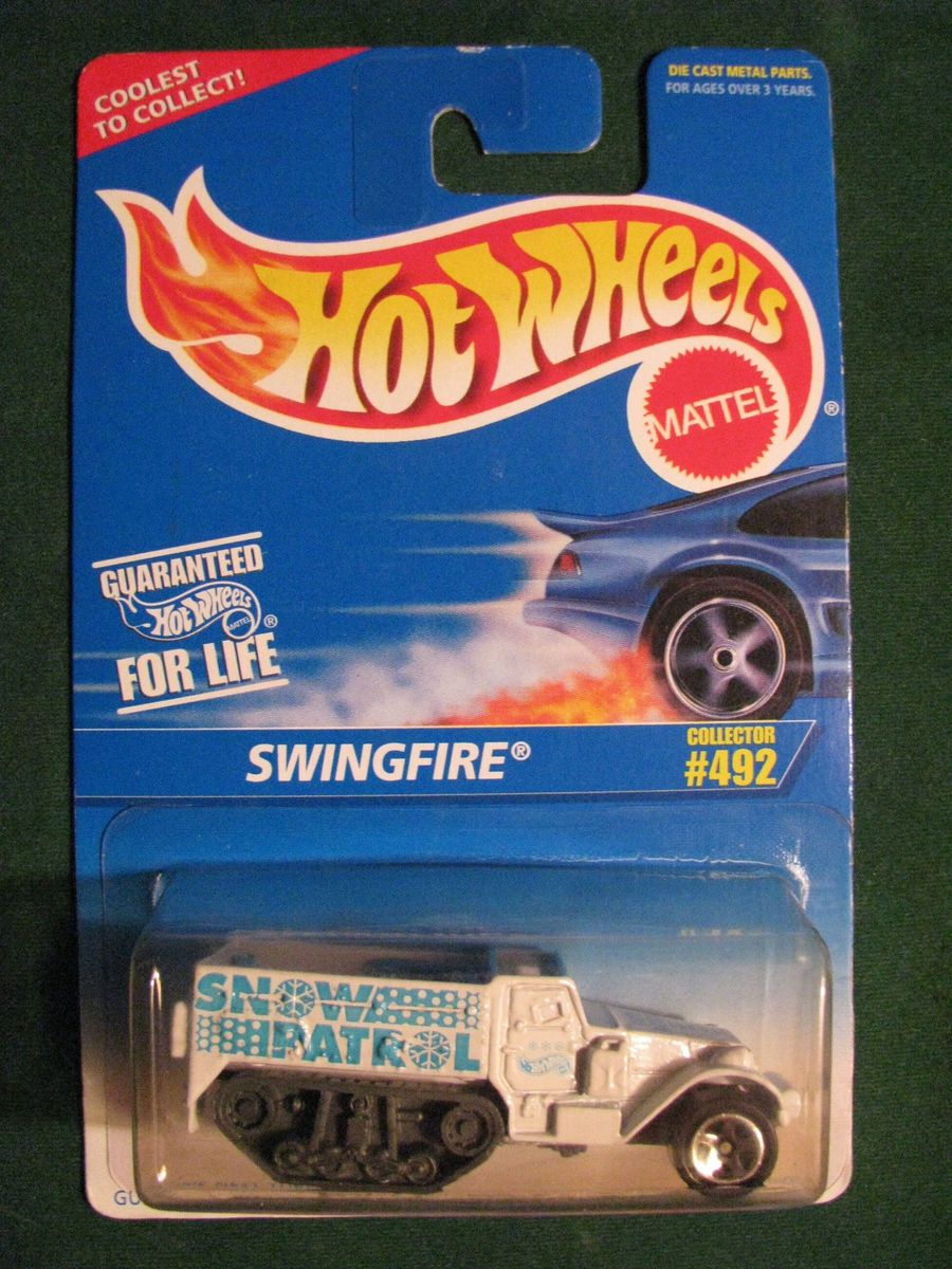 Vintage Hot Wheels 96 Collector 492 Swingfire Snow Patrol in Protech