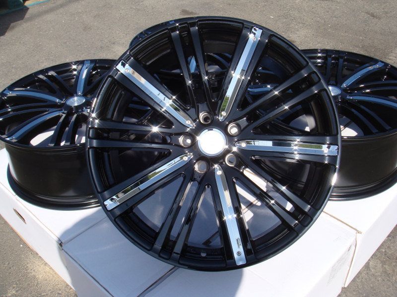 20 Effect Wheels Black Rims Acura MDX Dodge Nitro Ford Edge Accord
