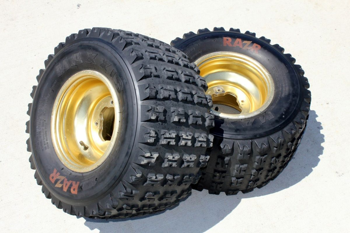  20 rear tires wheels aluminum rims Yamaha Banshee YFZ450 RAPTOR P57