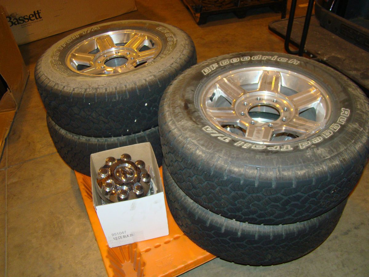 Dodge RAM 2500 3500 Polished Wheels Tires Rims BFGoodrich 2384