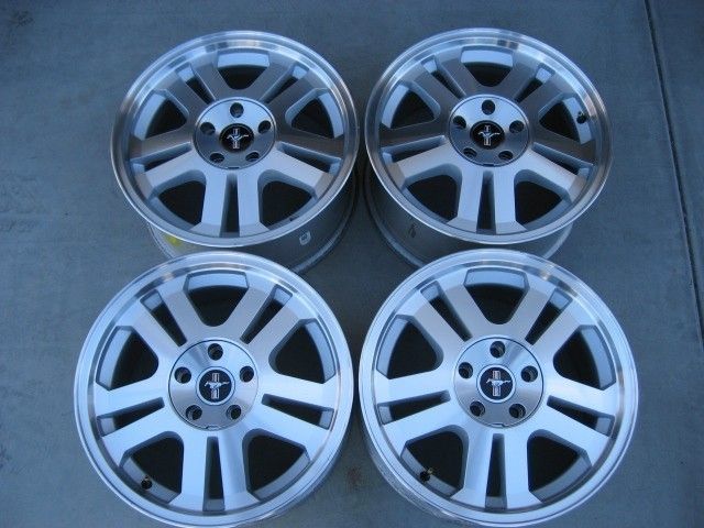  FORD MUSTANG GT OEM MACHINE FINISH ALLOY 17 WHEELS RIMS SHELBY ROUSH