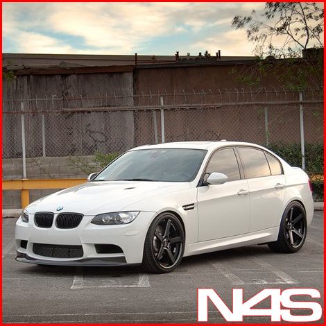 F30 328 335 Stance SC 5IVE Black Concave Staggered Wheels Rims